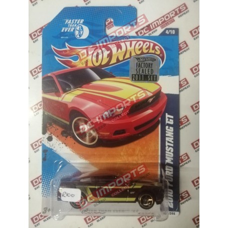 HOT WHEELS 2010 FORD MUSTANG GT FASTER THAN EVER LONG CARD NEW BRONZE & RED 